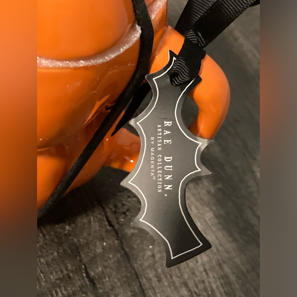 Rae Dunn Halloween Pumpkin Coffee Mug with Lid - Picture 6 of 7